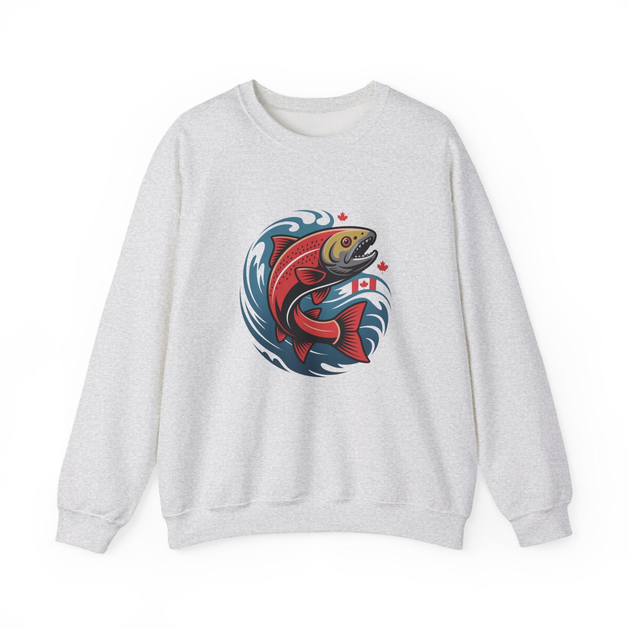 Salmon Wave Sweatshirt – Vintage Fishing Crewneck