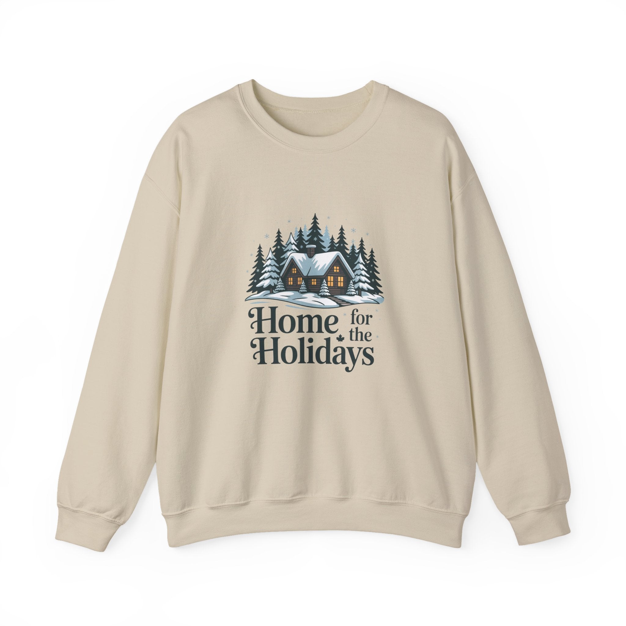 Home for the Holidays Sweatshirt — Cozy Winter Cabin Christmas Crewneck