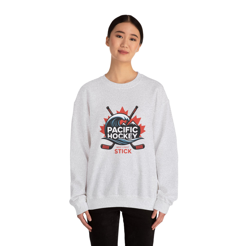 Pacific Hockey Crewneck Sweatshirt – Vintage Hockey Logo Pullover