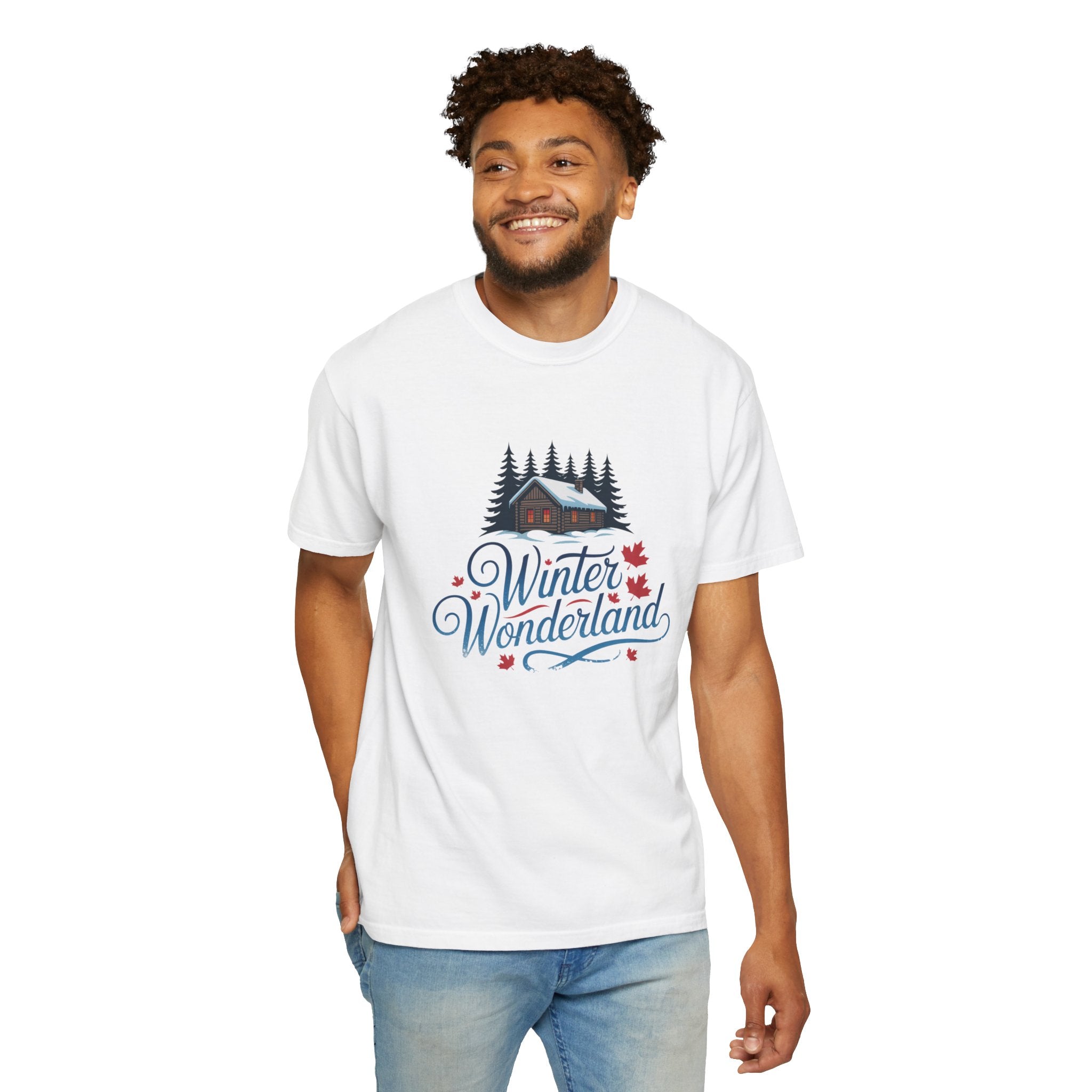 Winter Wonderland T-Shirt — Cabin & Pine Forest Holiday Tee