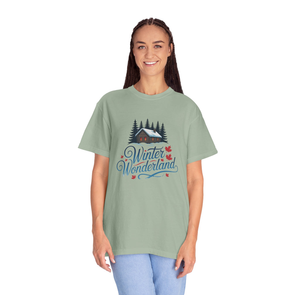 Winter Wonderland T-Shirt — Cabin & Pine Forest Holiday Tee