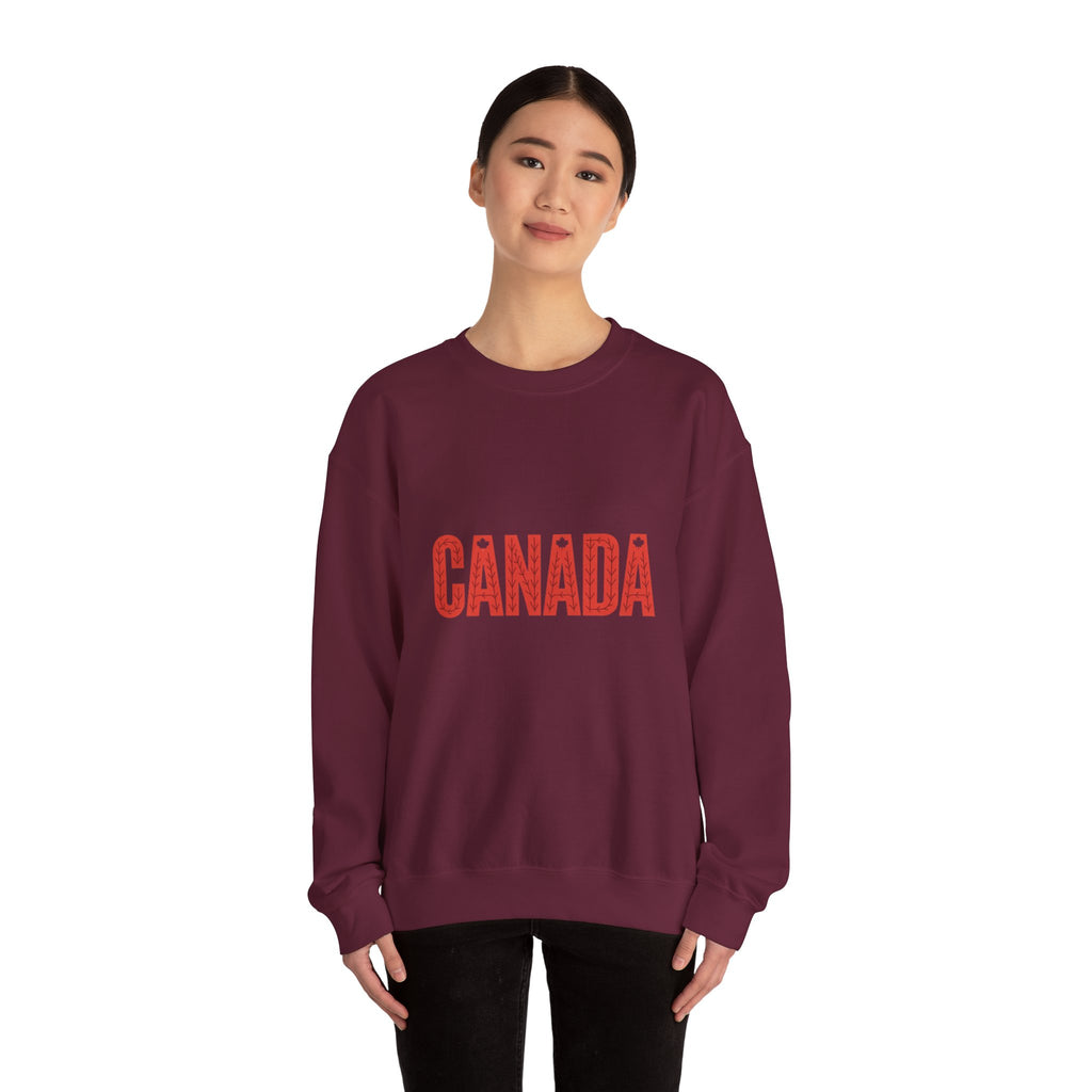Canada Crewneck Sweatshirt – Retro Red Block Lettering