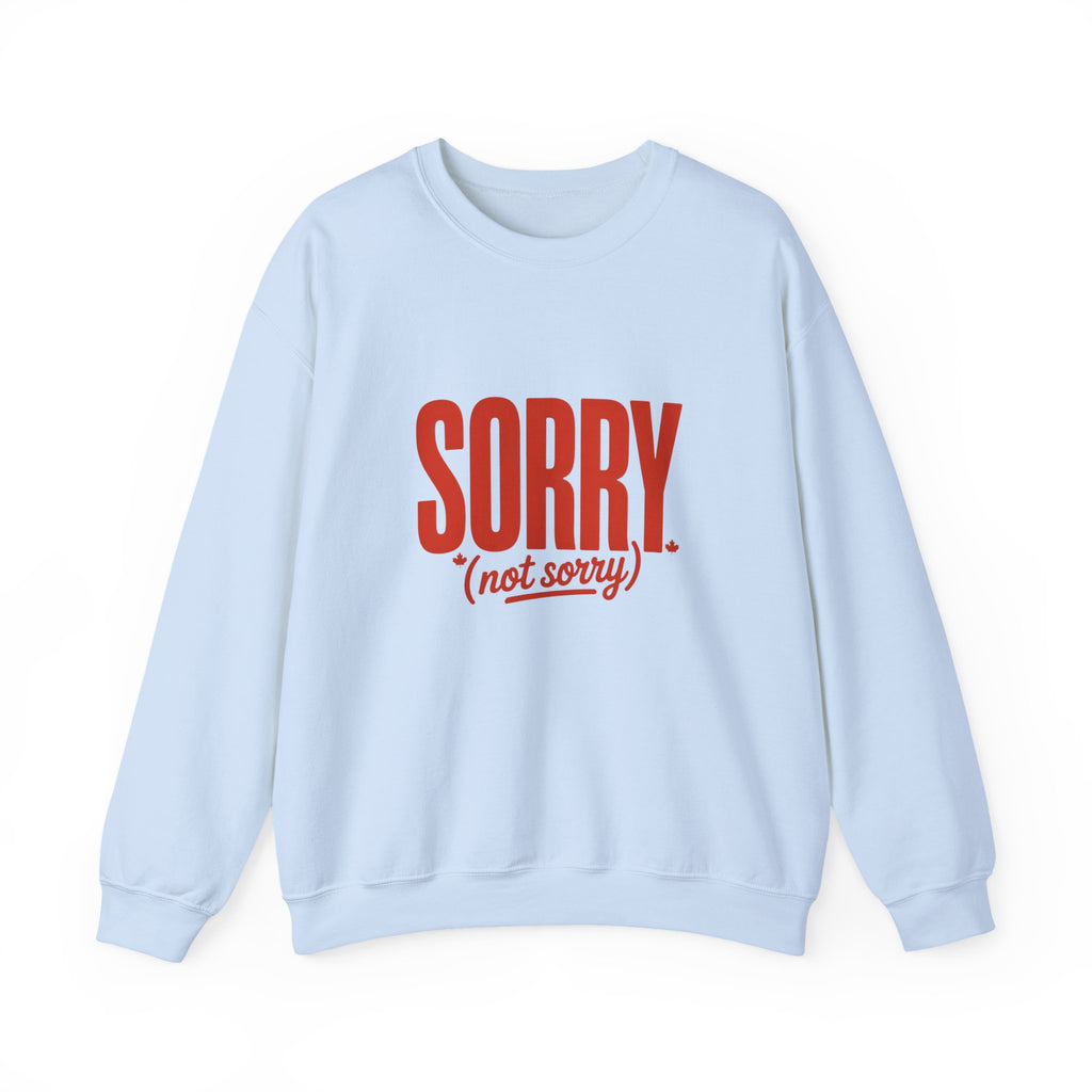 "SORRY. (not sorry)" Retro Bold Graphic Sweatshirt