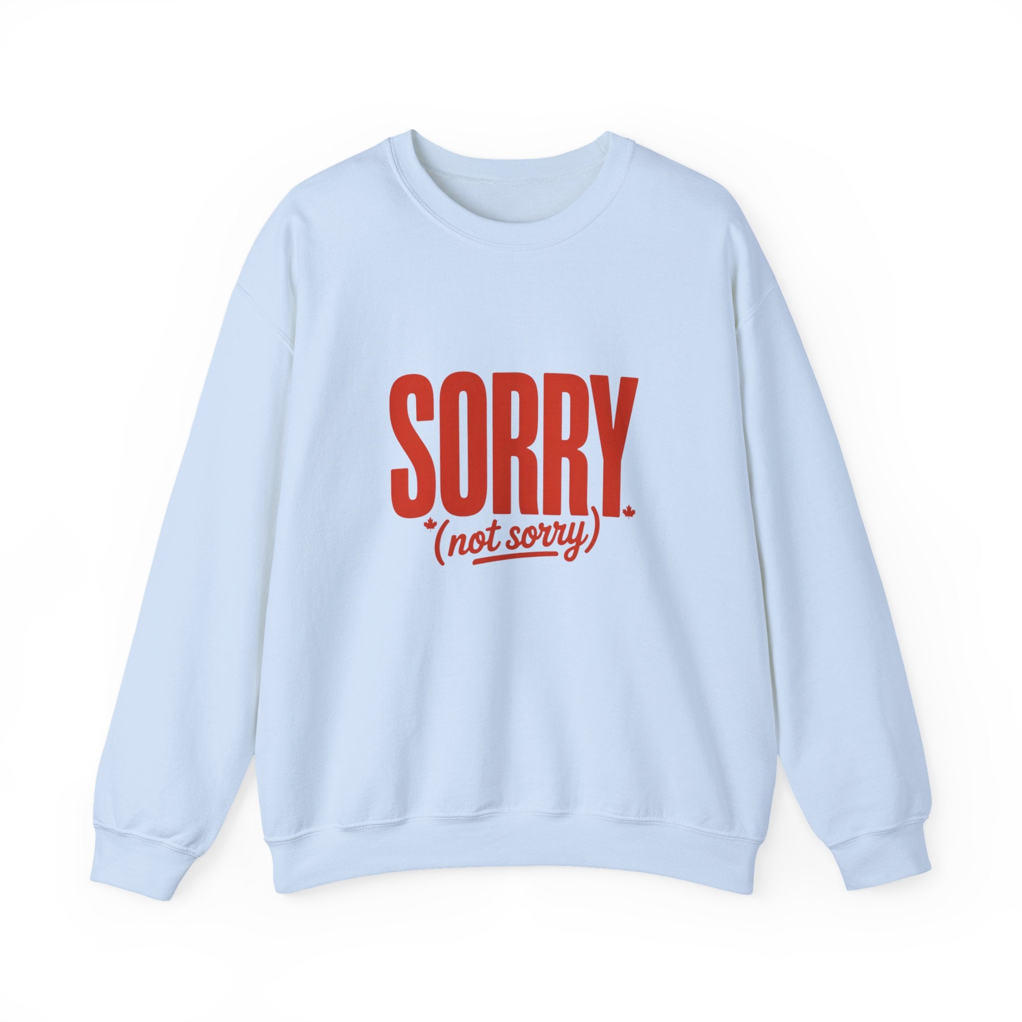 "SORRY. (not sorry)" Retro Bold Graphic Sweatshirt