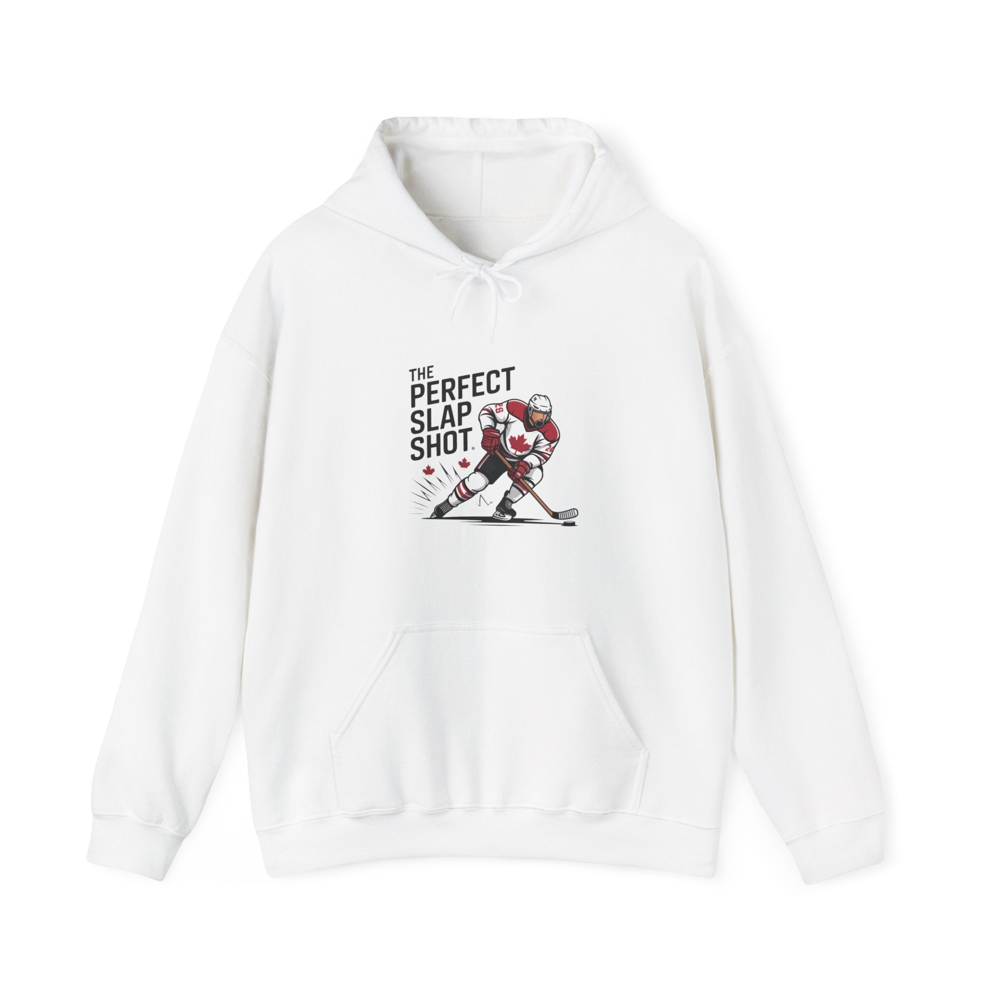Hockey Slapshot Hoodie – "The Perfect Slap Shot" Graphic Hooded Sweatshirt