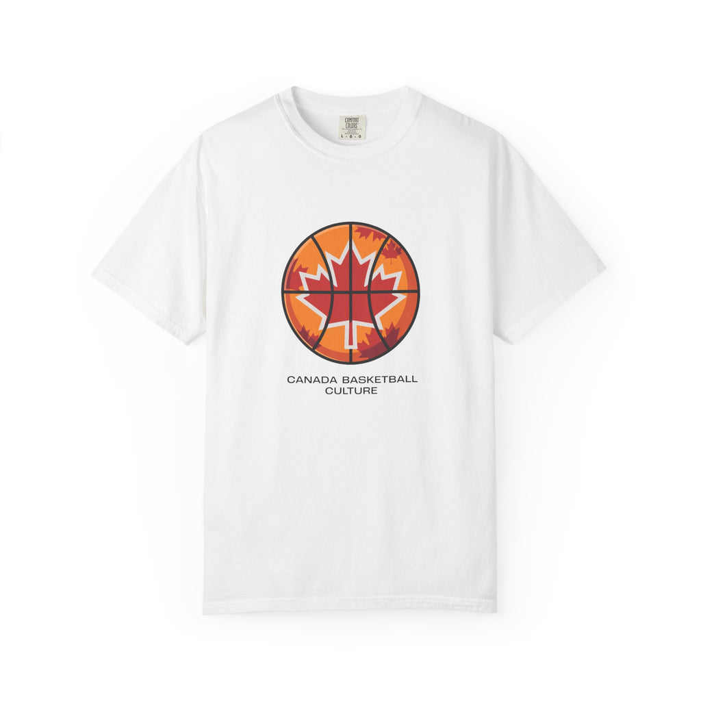 Canada Basketball Culture T-Shirt — Maple Leaf Basketball Graphic Tee