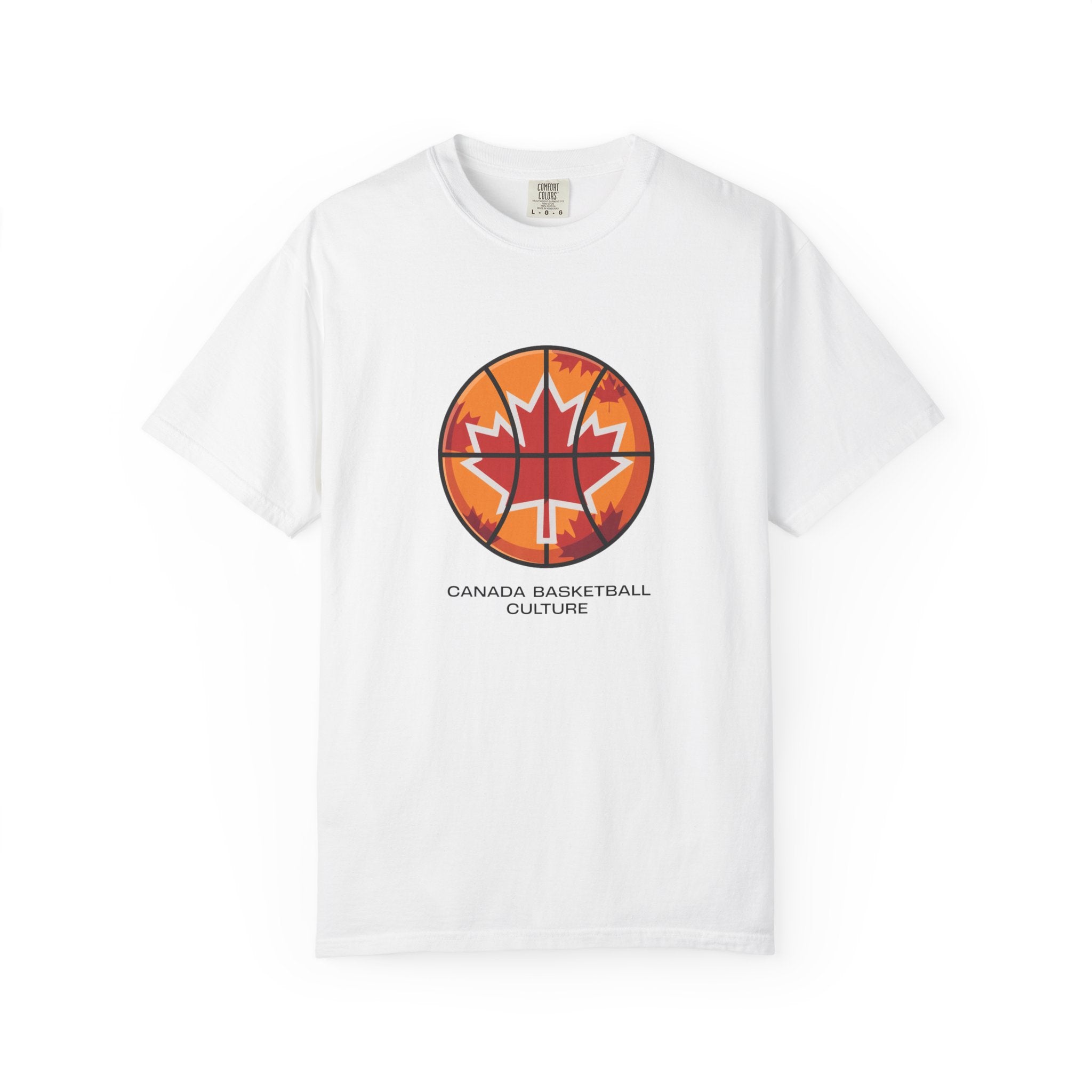 Canada Basketball Culture T-Shirt — Maple Leaf Basketball Graphic Tee