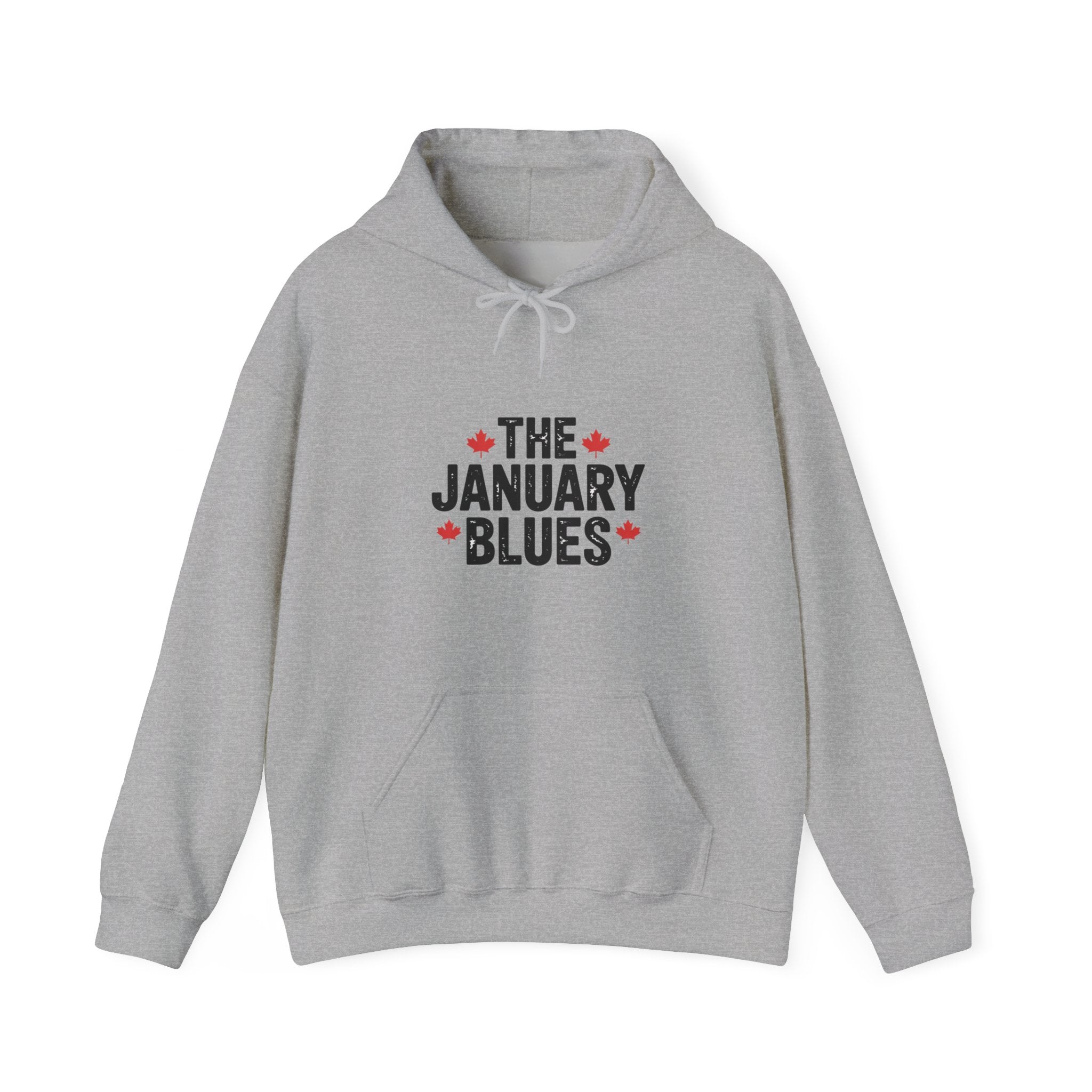 "The January Blues" Cozy Winter Pullover - Hoodie