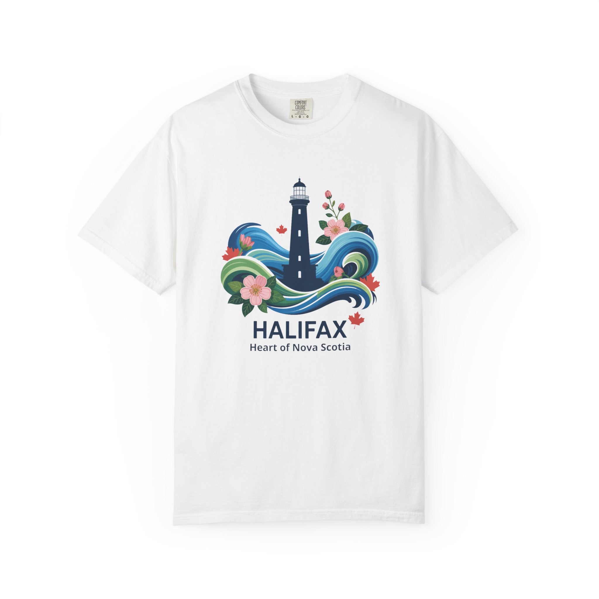 Halifax Lighthouse Graphic T-Shirt — Coastal Nova Scotia Souvenir