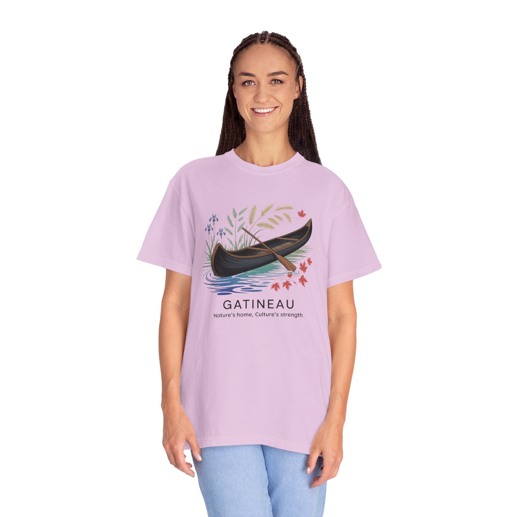 Gatineau Canoe T‑Shirt — Scenic Vintage Canoe Graphic Tee