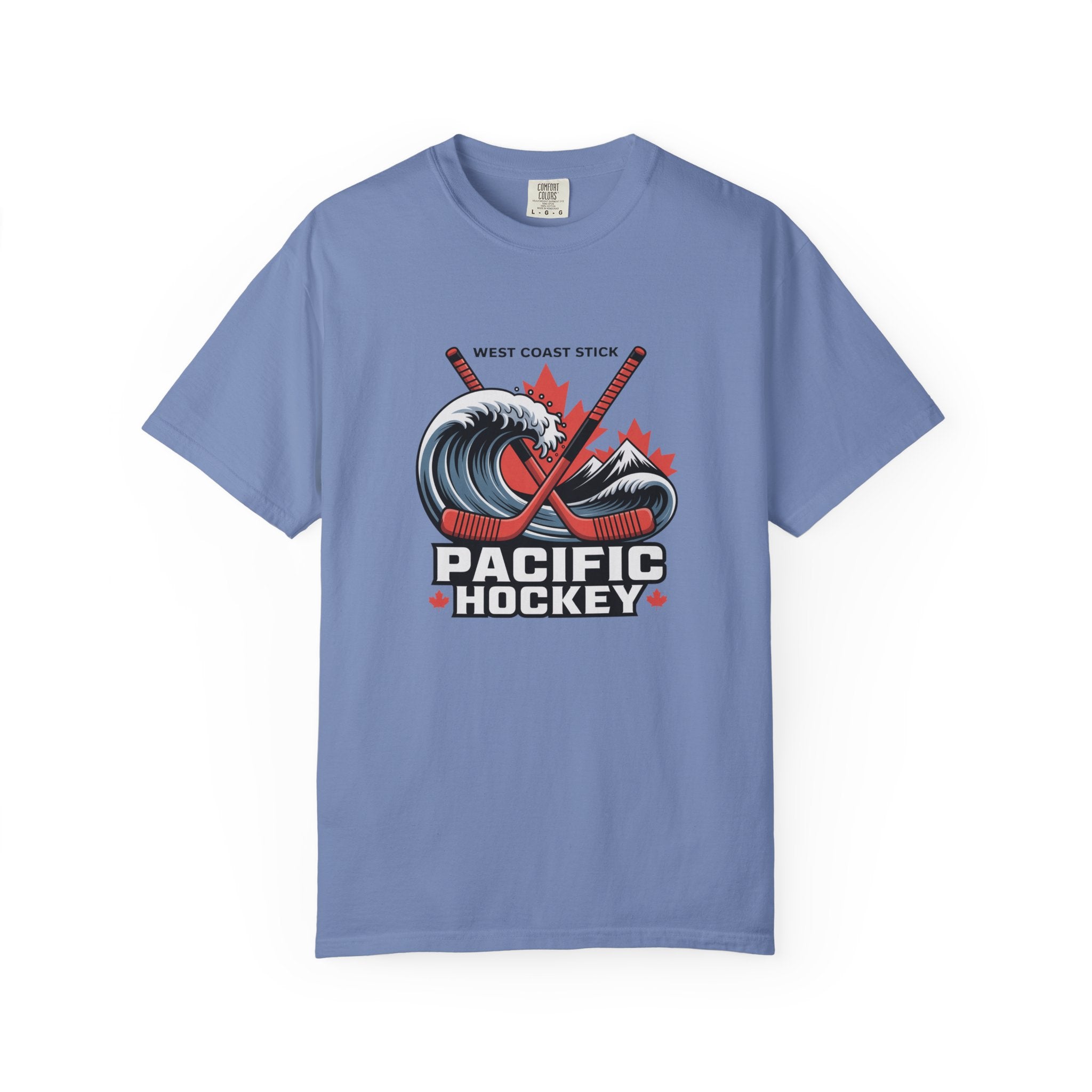 Pacific Hockey T‑Shirt — West Coast Wave & Maple Leafs Hockey Tee