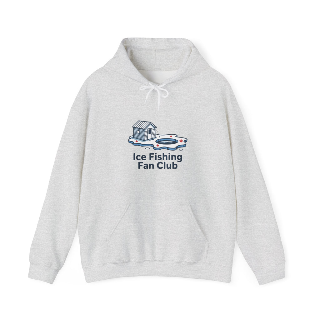 Ice Fishing Fan Club Hoodie — Cute Ice Fishing Graphic Pullover