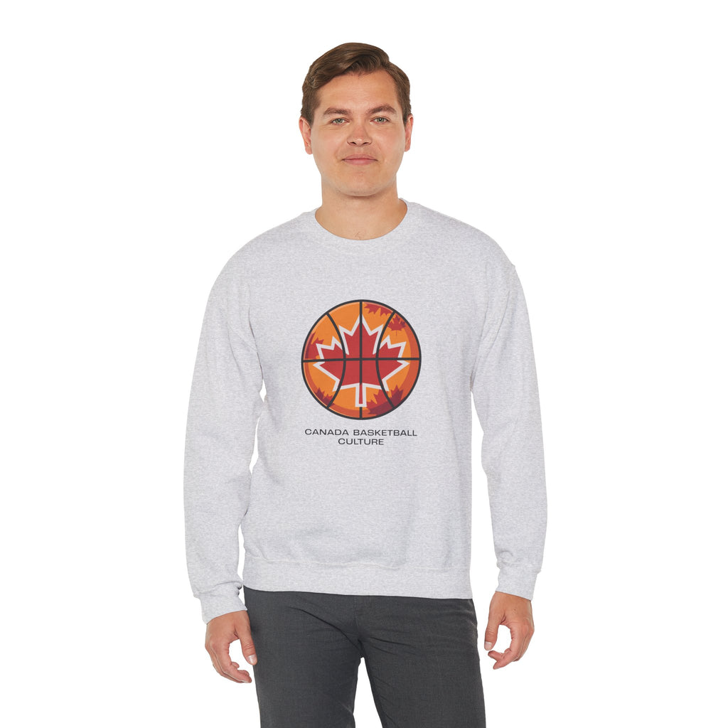 Canada Basketball Culture Sweatshirt — Maple Leaf Basketball Crewneck