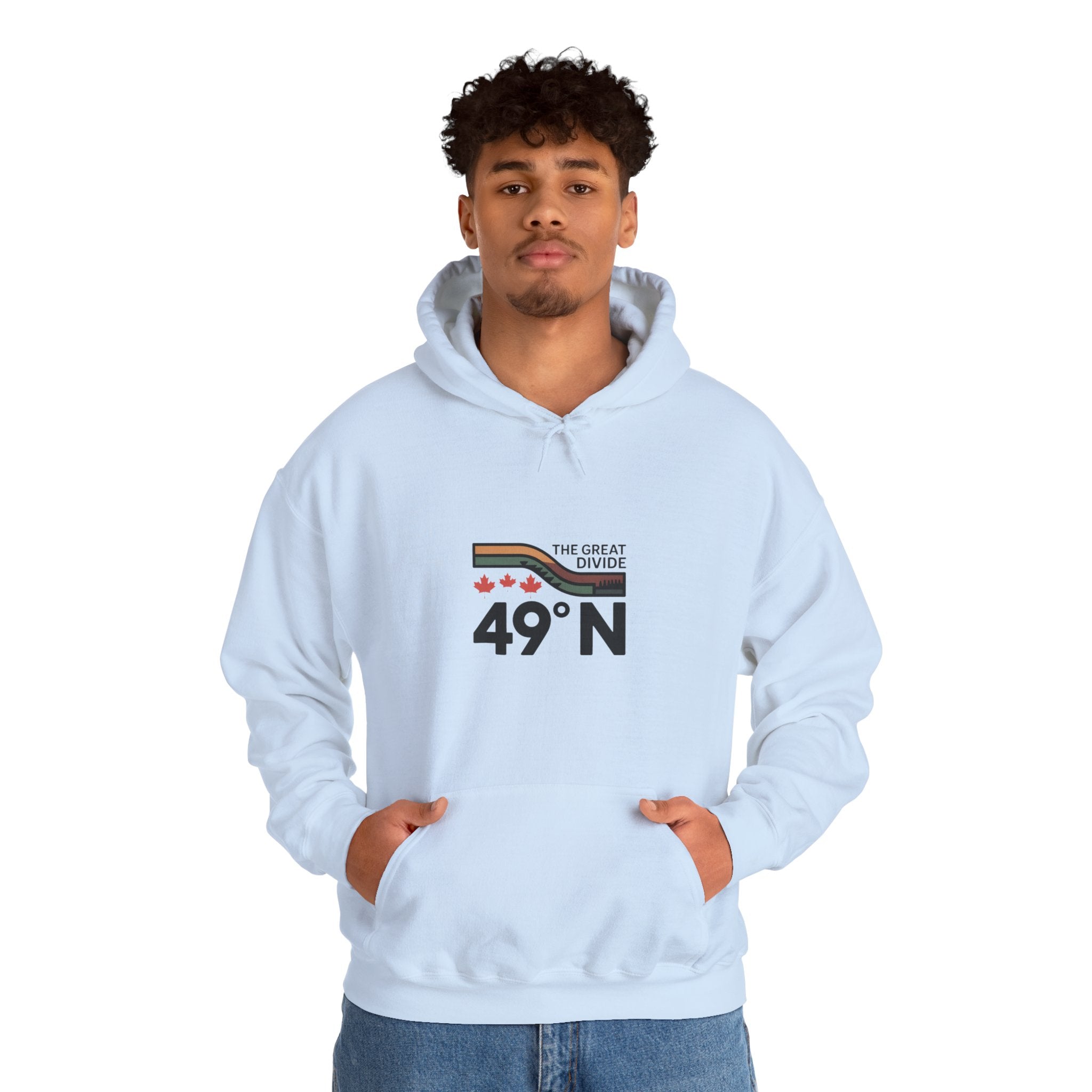 49N The Great Divide Hoodie — Canada Border Latitude Pullover