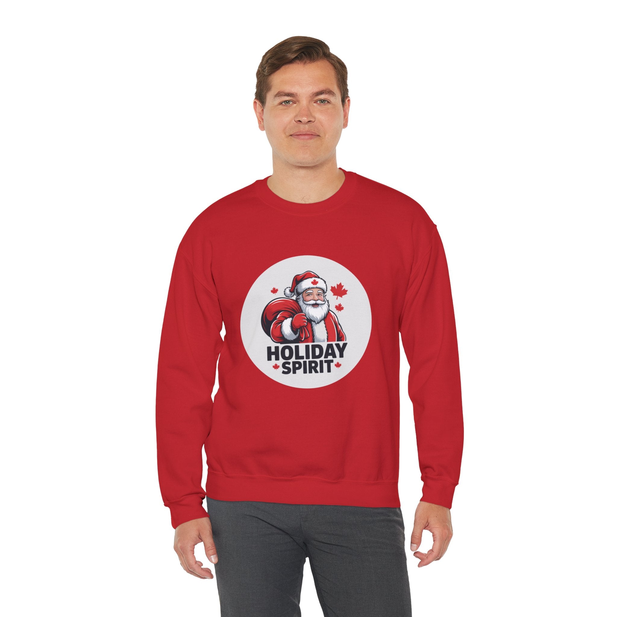 Holiday Spirit Sweatshirt — Santa Claus Christmas Crewneck