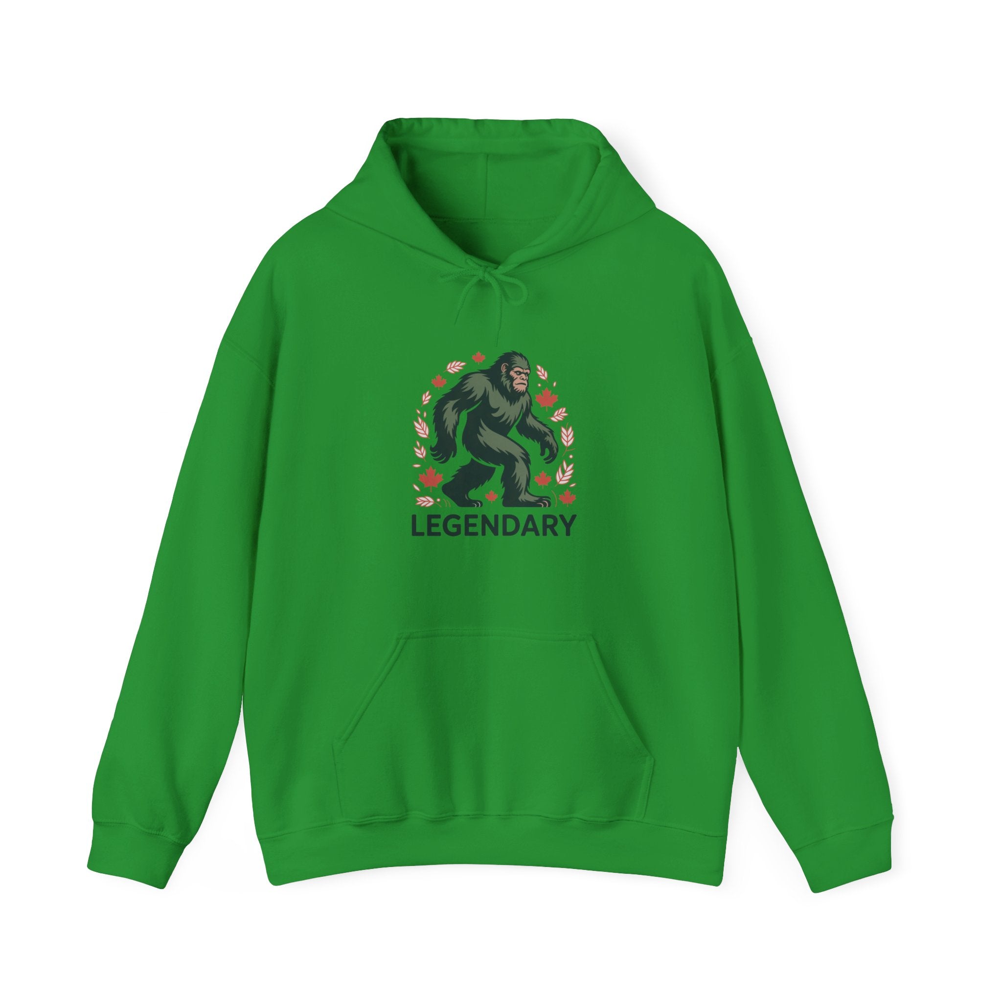 Legendary Bigfoot Hoodie — Sasquatch Graphic Hoodie with 'Legendary' Text