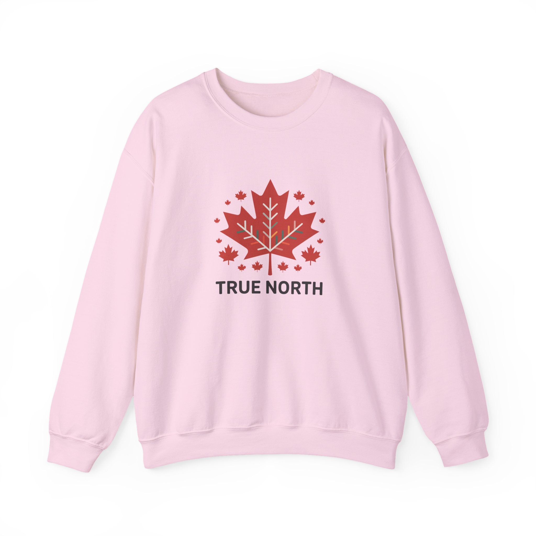 Crewneck Sweatshirt — True North Maple Leaf Graphic