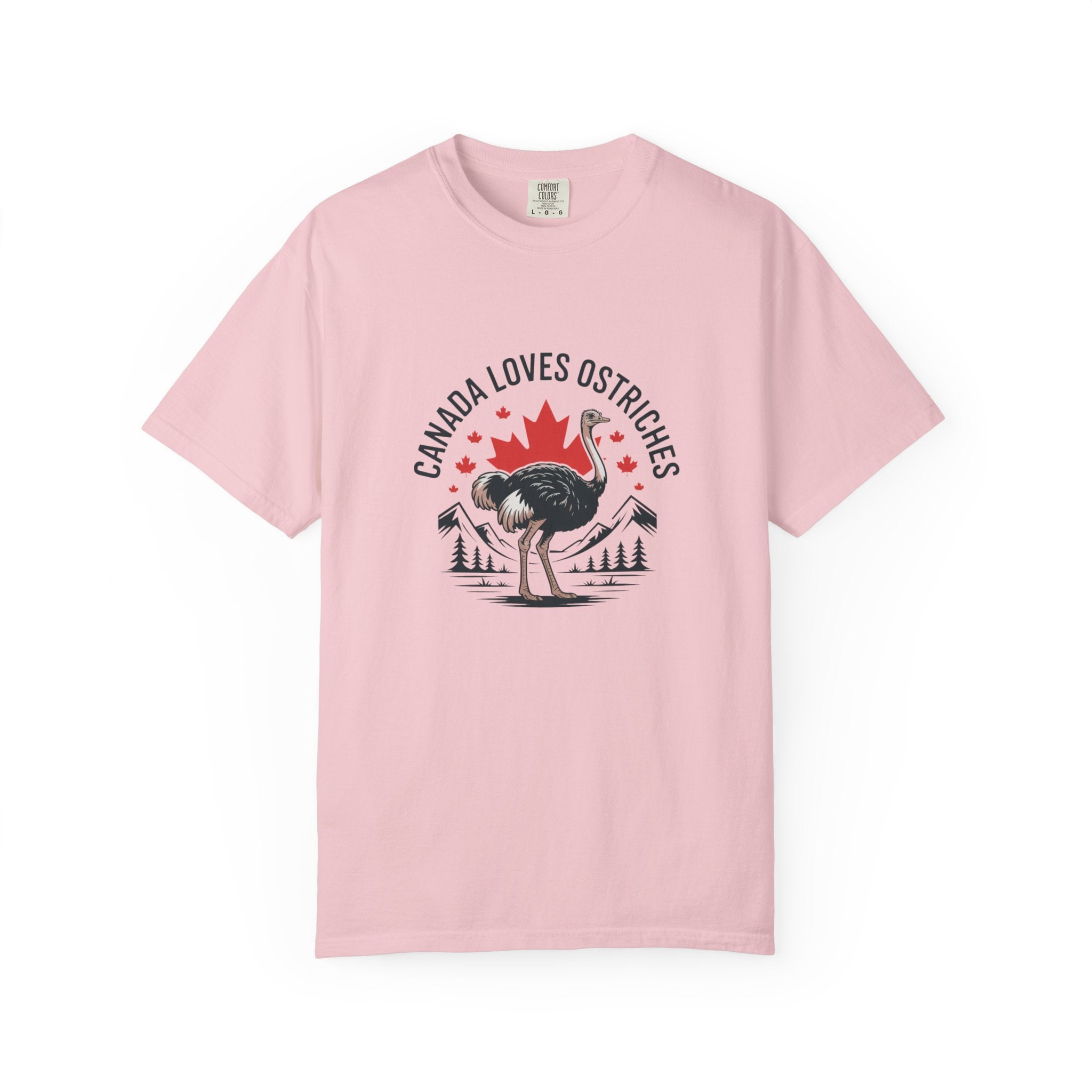 Canada Loves Ostriches T-Shirt — Canadian Novelty Graphic Tee