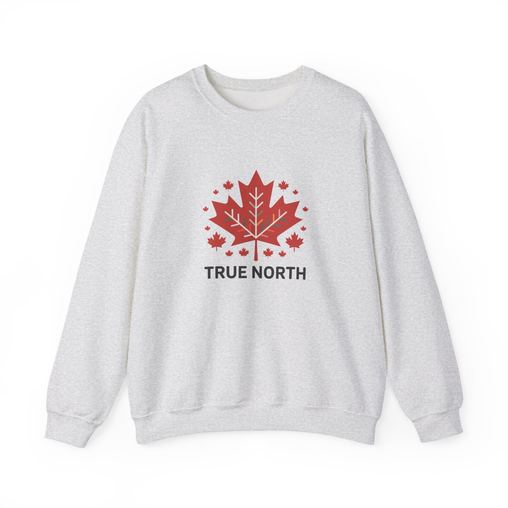 Crewneck Sweatshirt — True North Maple Leaf Graphic