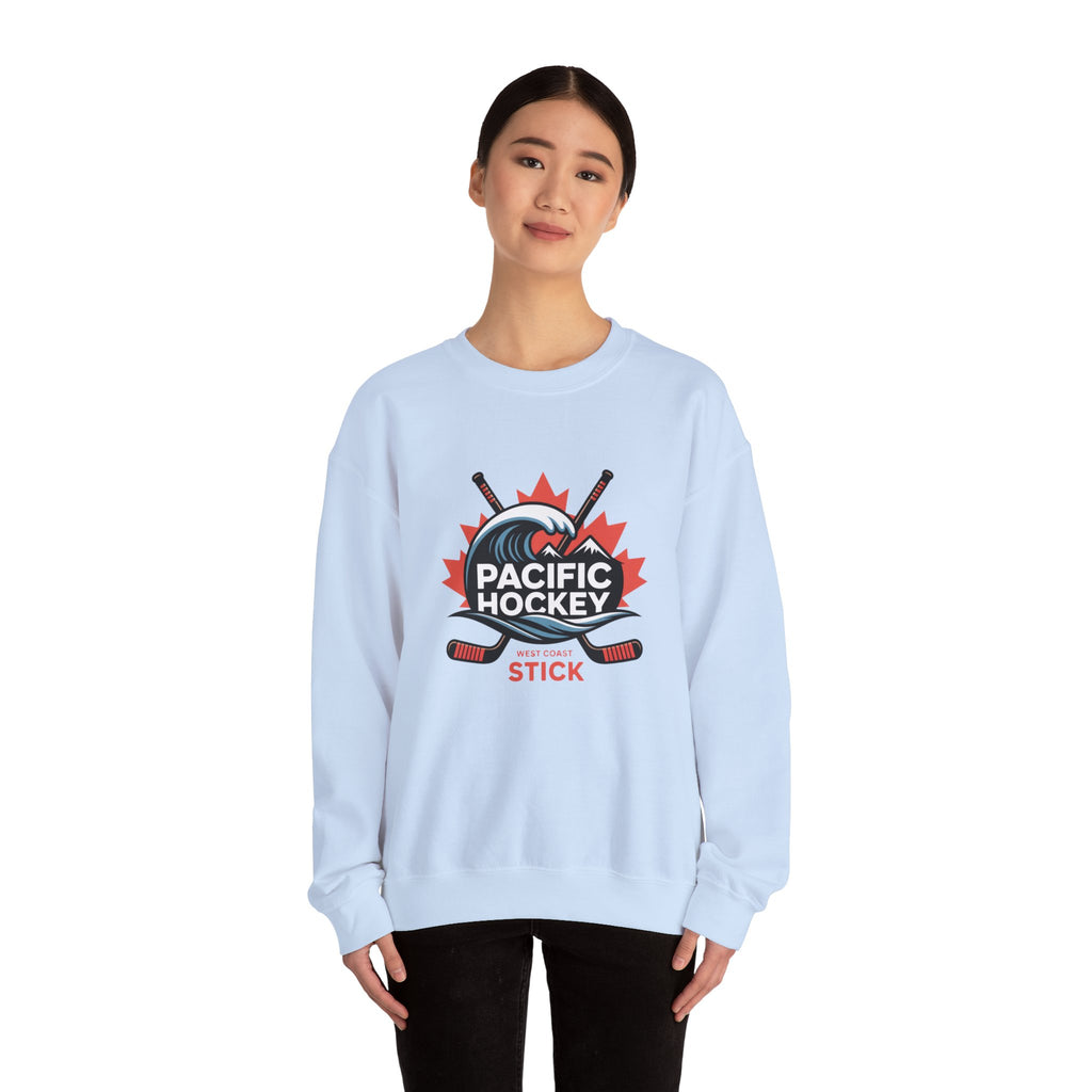 Pacific Hockey Crewneck Sweatshirt – Vintage Hockey Logo Pullover