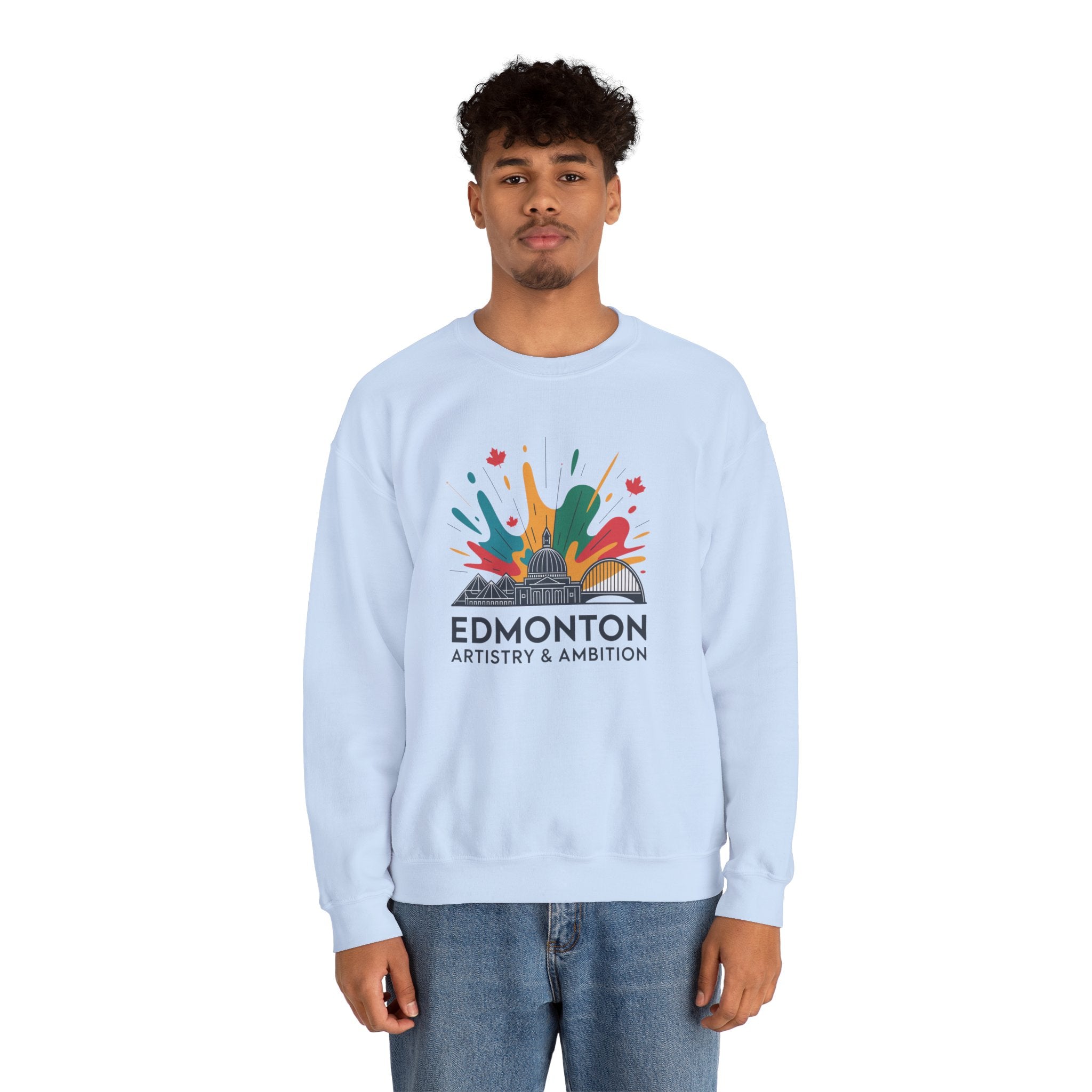 Edmonton Artistry & Ambition Crewneck Sweatshirt — City Arts Graphic Pullover