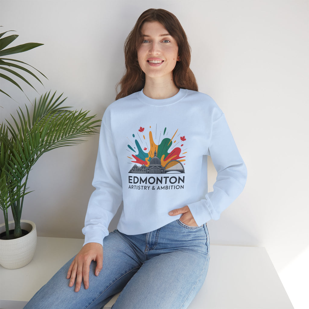 Edmonton Artistry & Ambition Crewneck Sweatshirt — City Arts Graphic Pullover