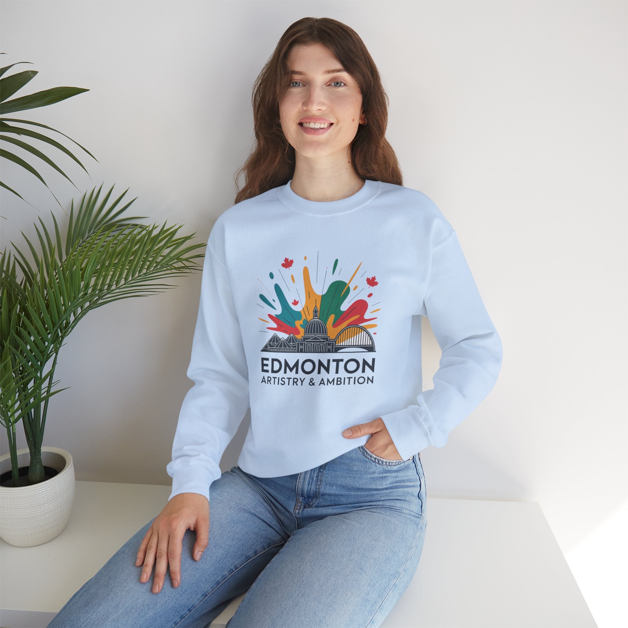 Edmonton Artistry & Ambition Crewneck Sweatshirt — City Arts Graphic Pullover