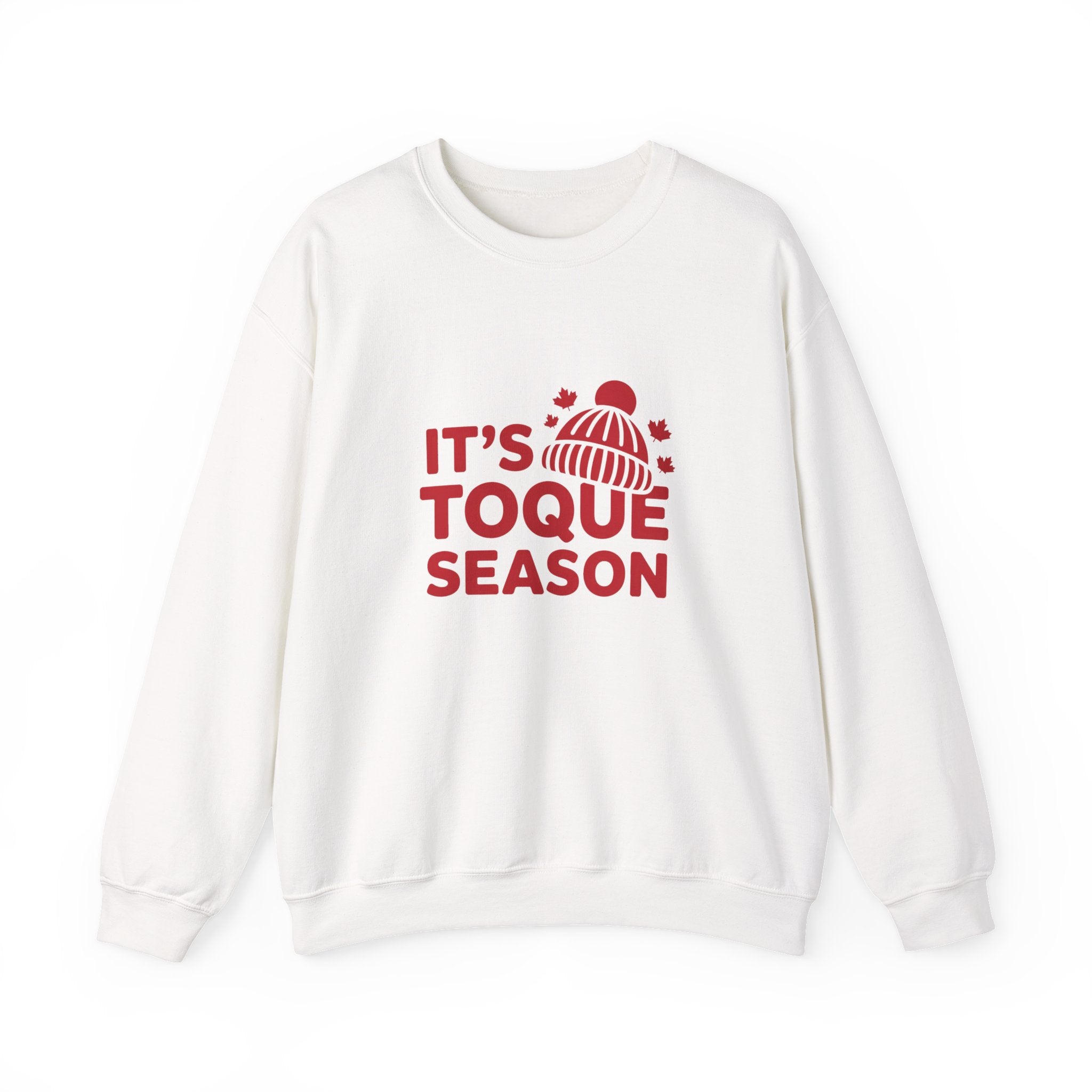 "It's Toque Season" Cozy Winter Crewneck Sweatshirt