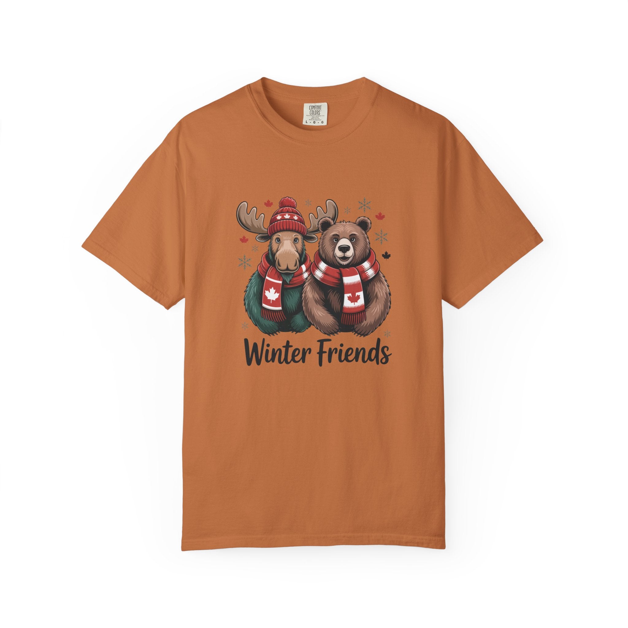 Winter Friends T-Shirt — Moose & Bear Holiday Graphic Tee