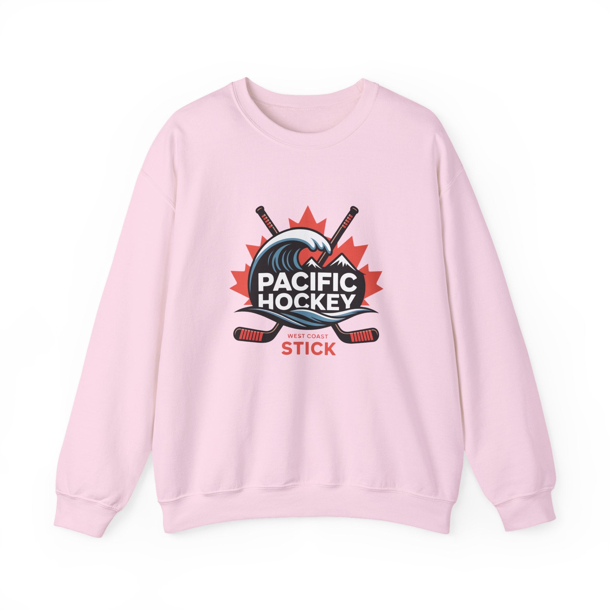 Pacific Hockey Crewneck Sweatshirt – Vintage Hockey Logo Pullover