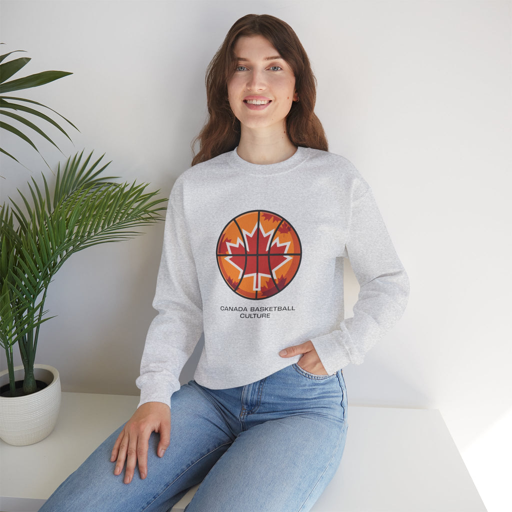 Canada Basketball Culture Sweatshirt — Maple Leaf Basketball Crewneck