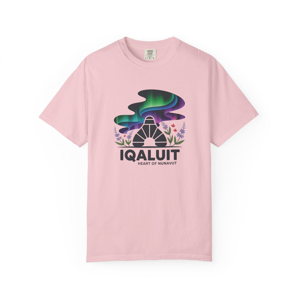 Iqaluit Northern Lights T-Shirt – Heart of Nunavut Souvenir Tee
