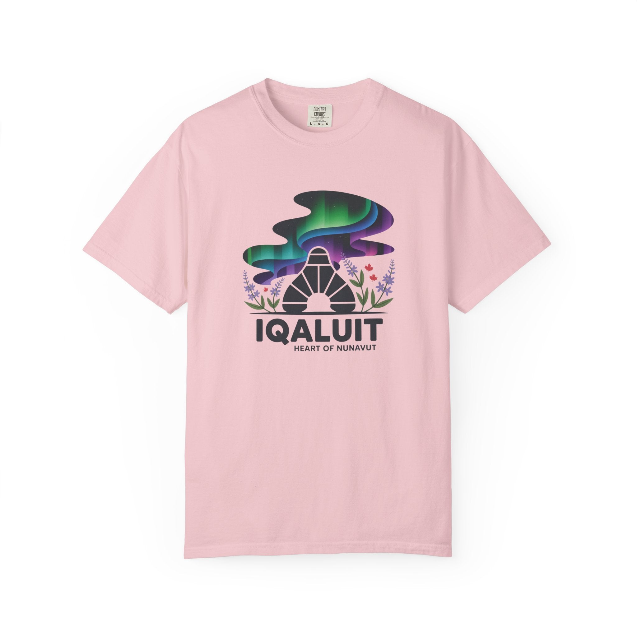 Iqaluit Northern Lights T-Shirt – Heart of Nunavut Souvenir Tee