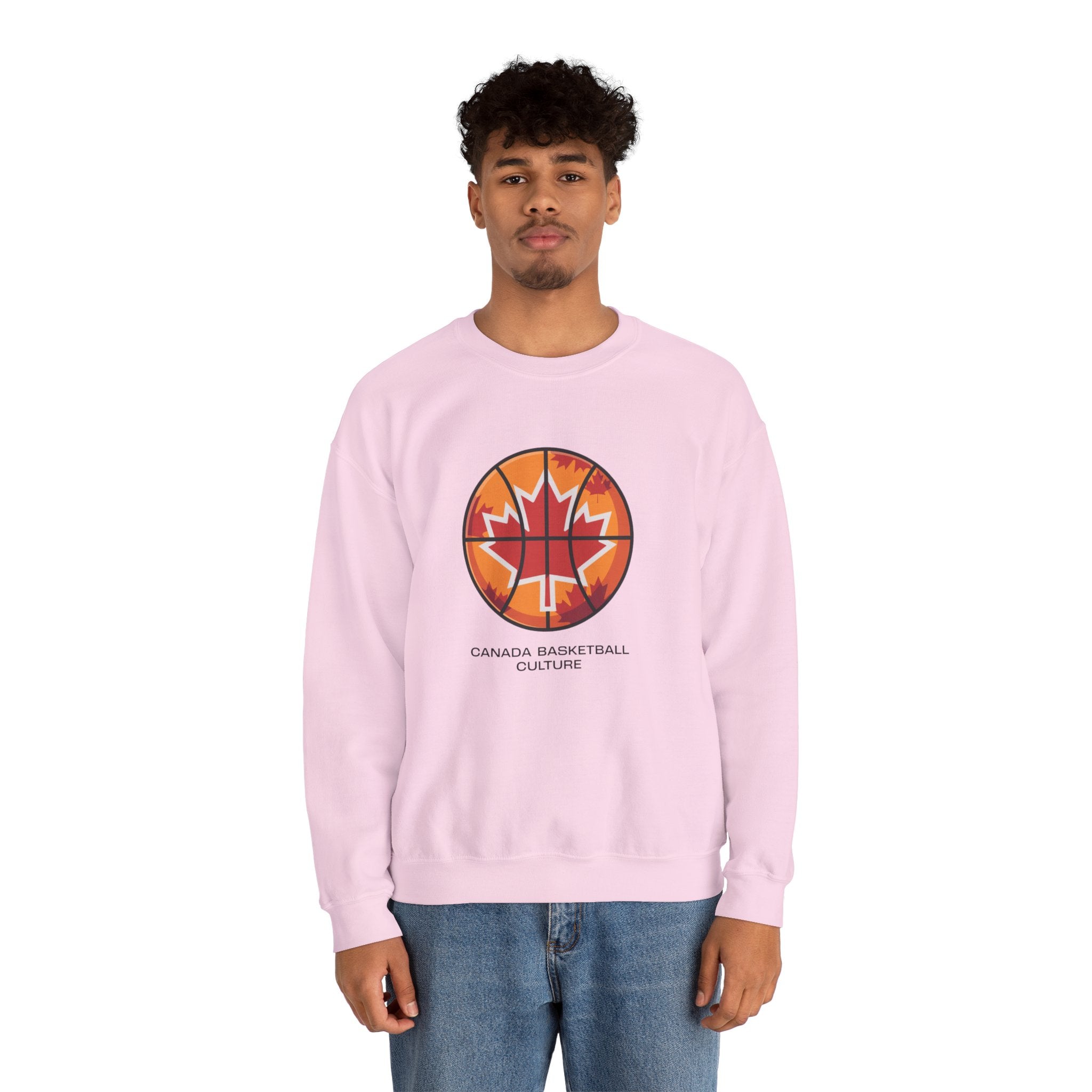 Canada Basketball Culture Sweatshirt — Maple Leaf Basketball Crewneck