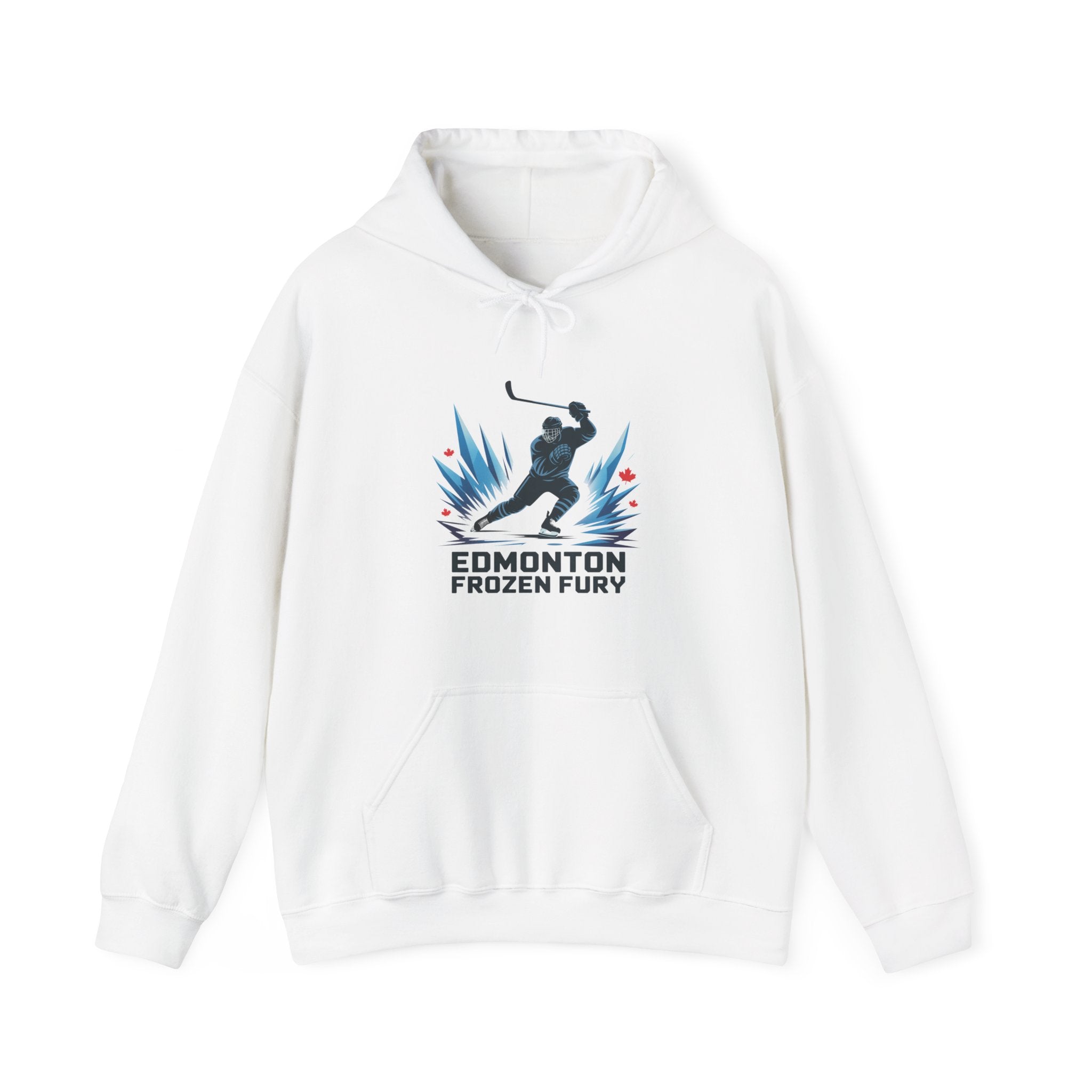Edmonton Frozen Fury Hockey Hoodie Cold-Weather Hockey Team Pullover