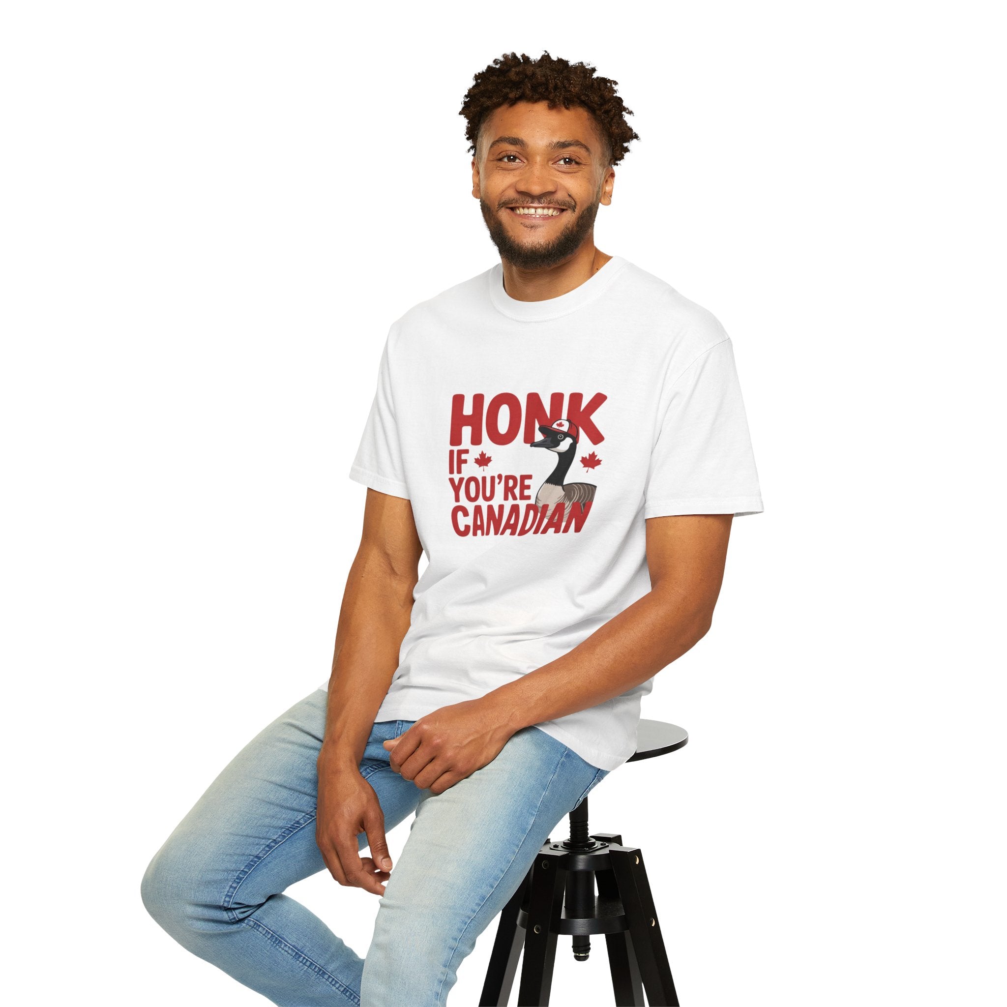 Honk If You’re Canadian T-Shirt — Funny Canada Goose Pride Tee