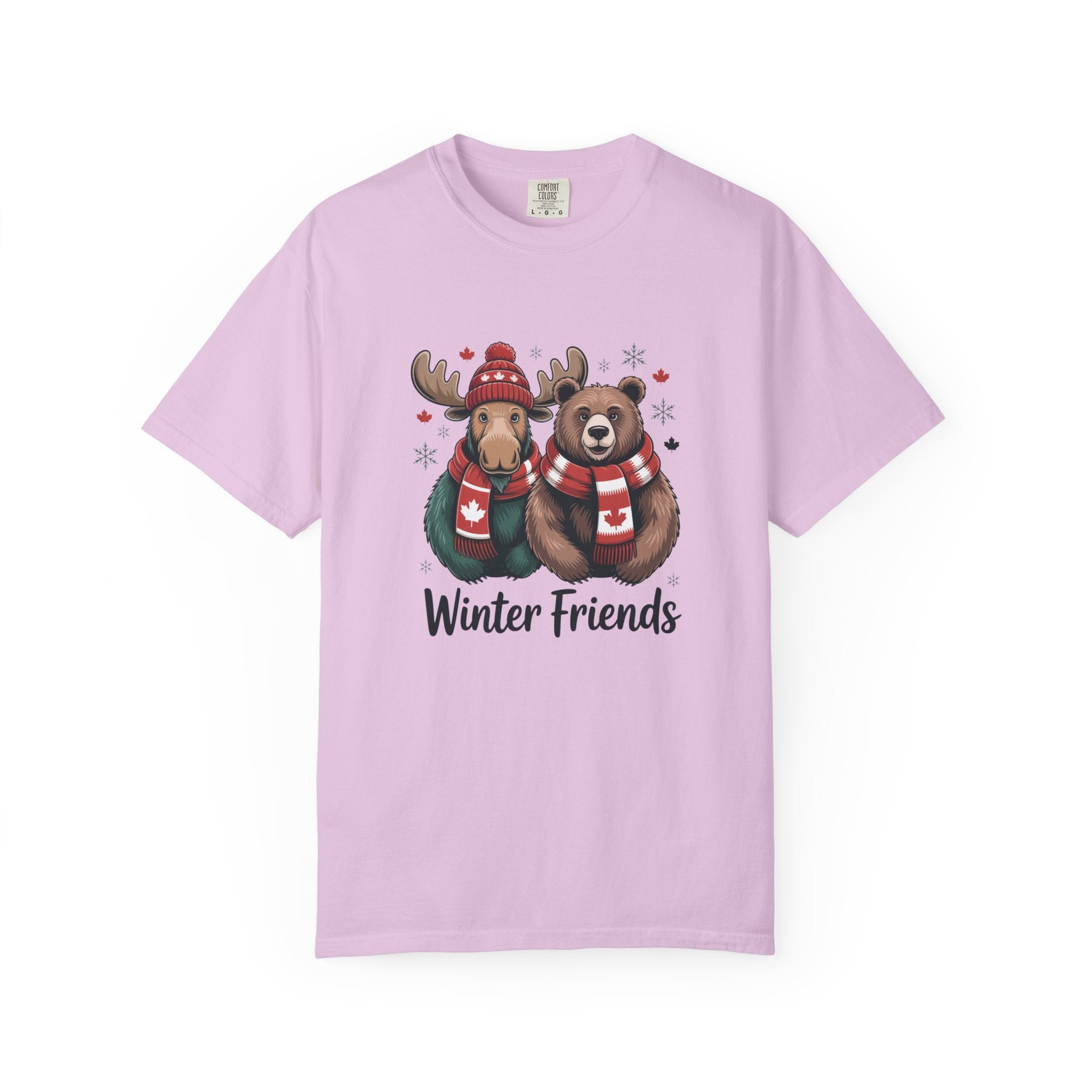 Winter Friends T-Shirt — Moose & Bear Holiday Graphic Tee