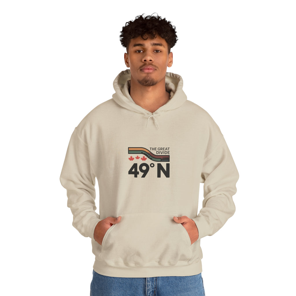 49N The Great Divide Hoodie — Canada Border Latitude Pullover