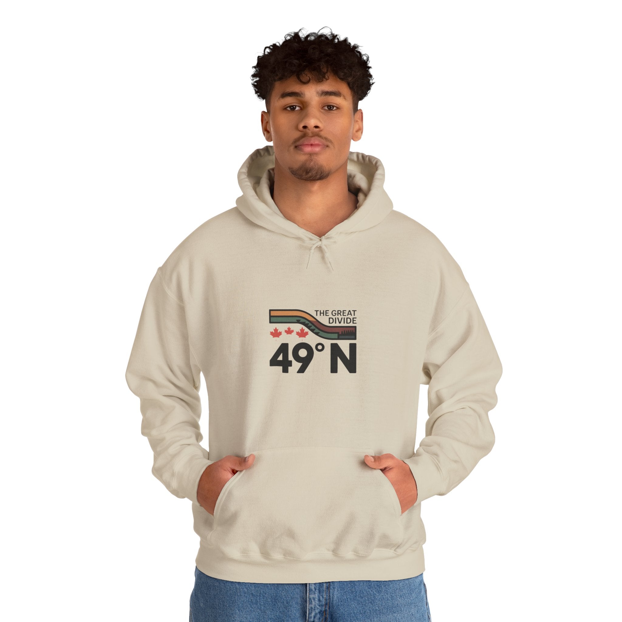 49N The Great Divide Hoodie — Canada Border Latitude Pullover