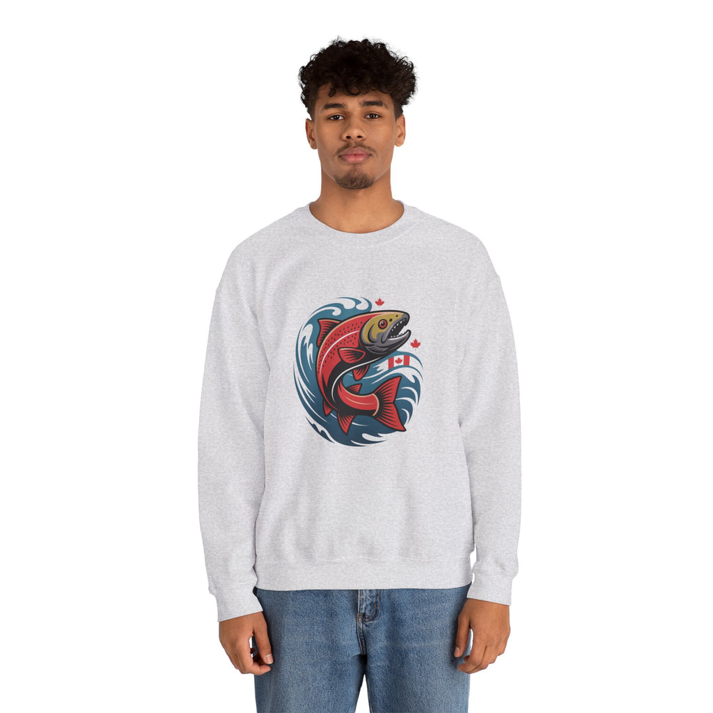 Salmon Wave Sweatshirt – Vintage Fishing Crewneck