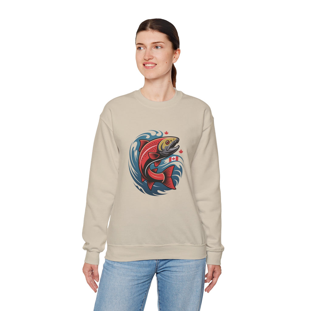 Salmon Wave Sweatshirt – Vintage Fishing Crewneck