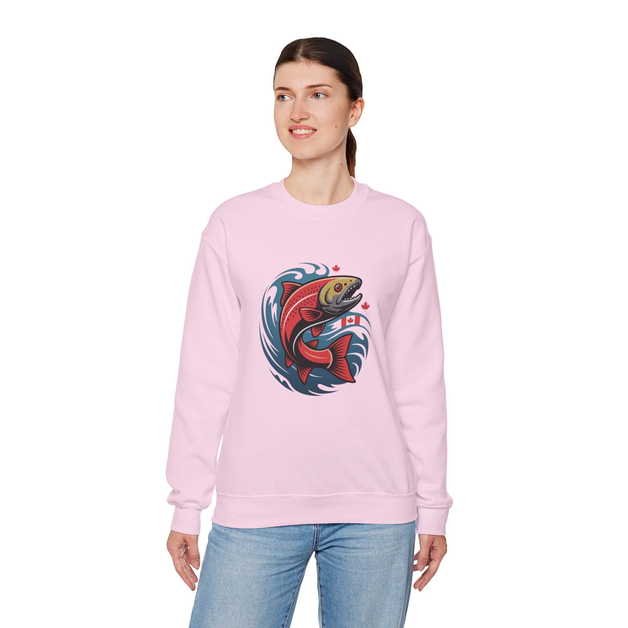 Salmon Wave Sweatshirt – Vintage Fishing Crewneck