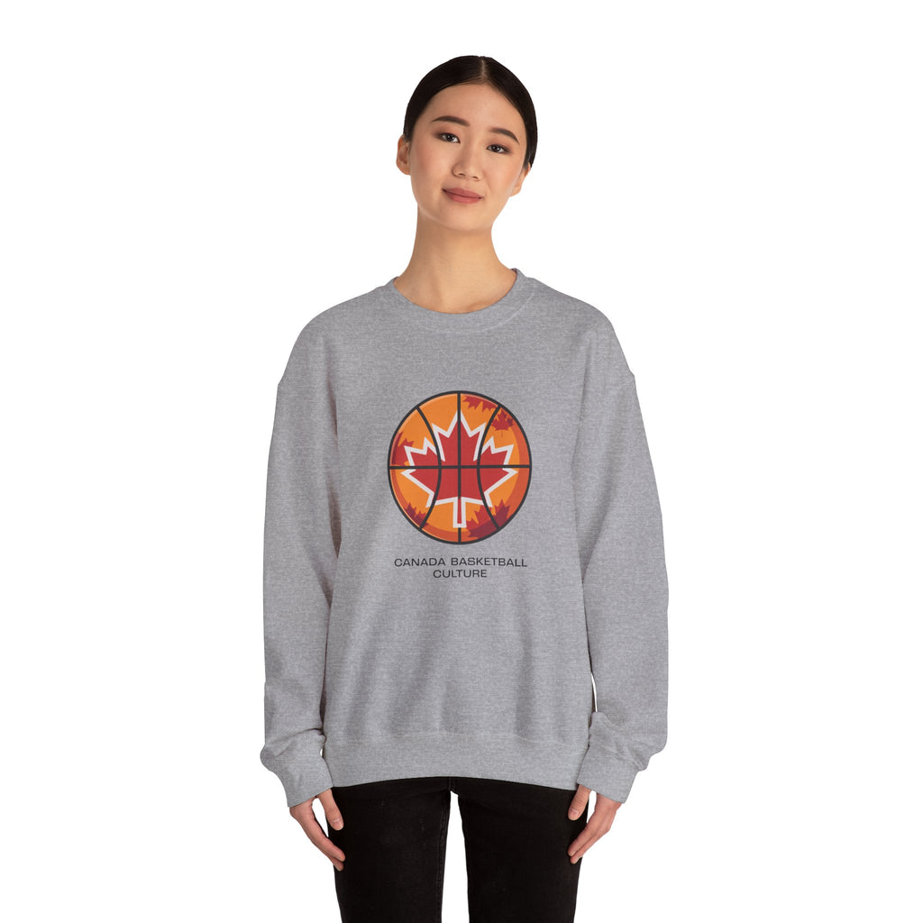 Canada Basketball Culture Sweatshirt — Maple Leaf Basketball Crewneck