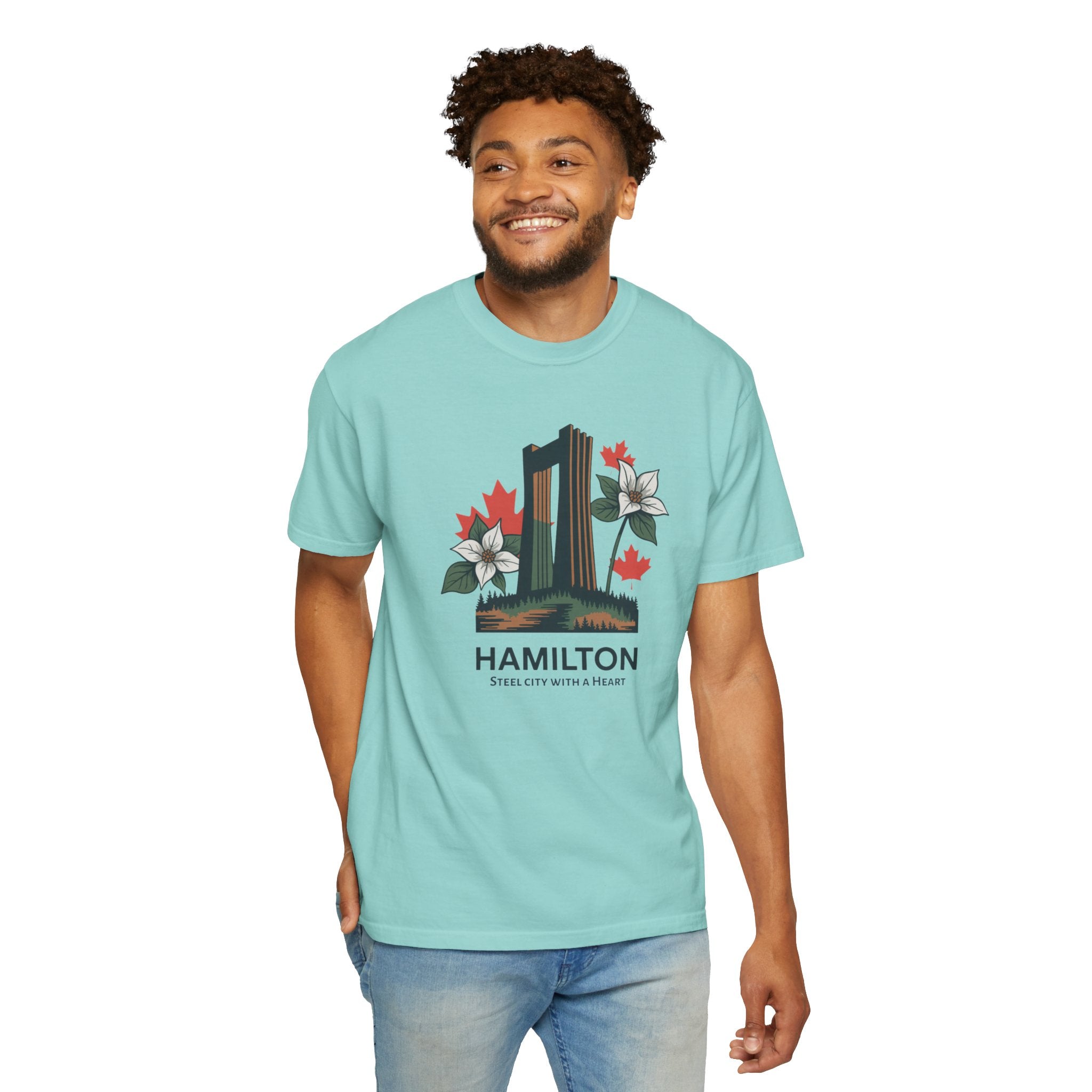 Hamilton Landmark Tee — 'Steel City with a Heart' Graphic T-Shirt