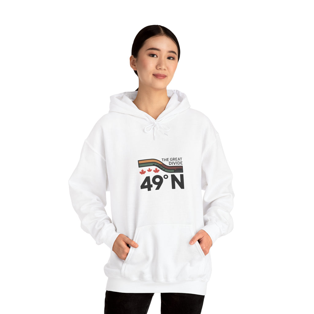 49N The Great Divide Hoodie — Canada Border Latitude Pullover
