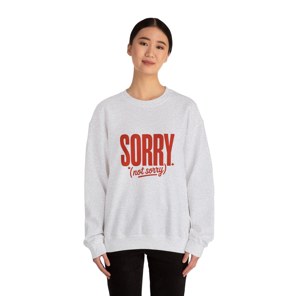 "SORRY. (not sorry)" Retro Bold Graphic Sweatshirt