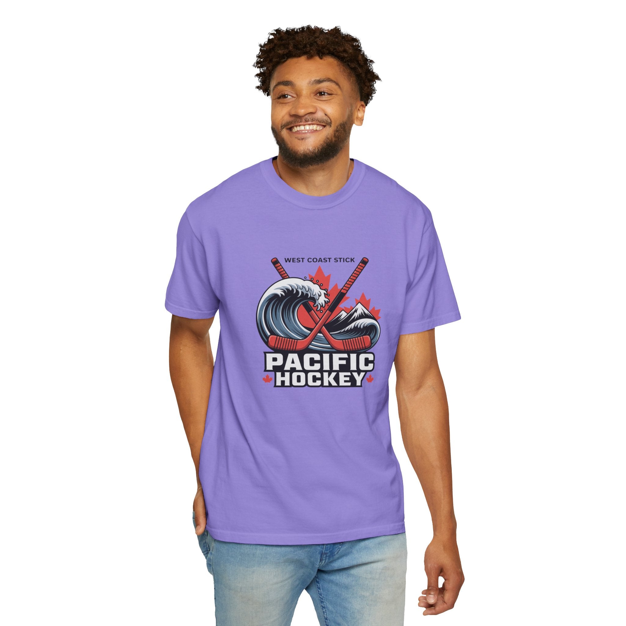 Pacific Hockey T‑Shirt — West Coast Wave & Maple Leafs Hockey Tee