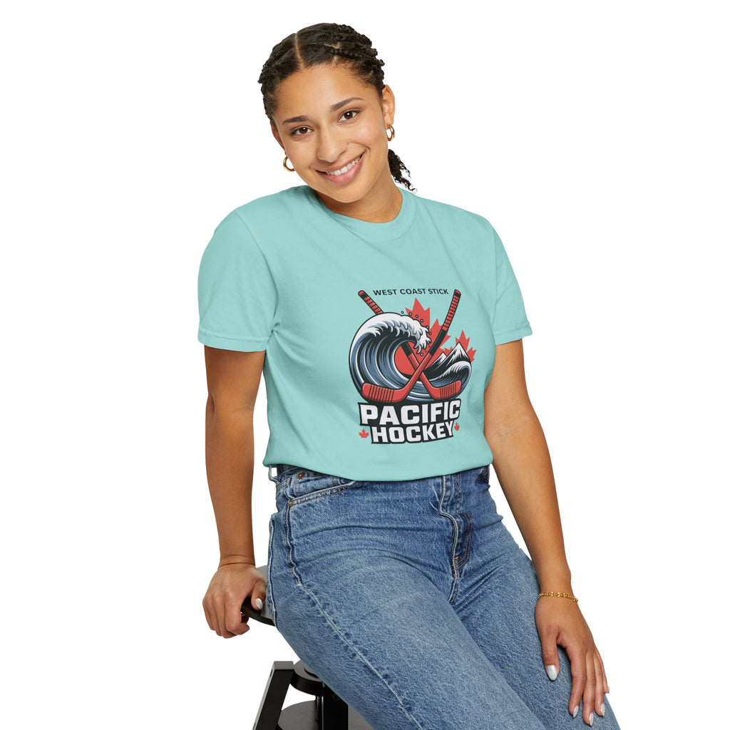 Pacific Hockey T‑Shirt — West Coast Wave & Maple Leafs Hockey Tee