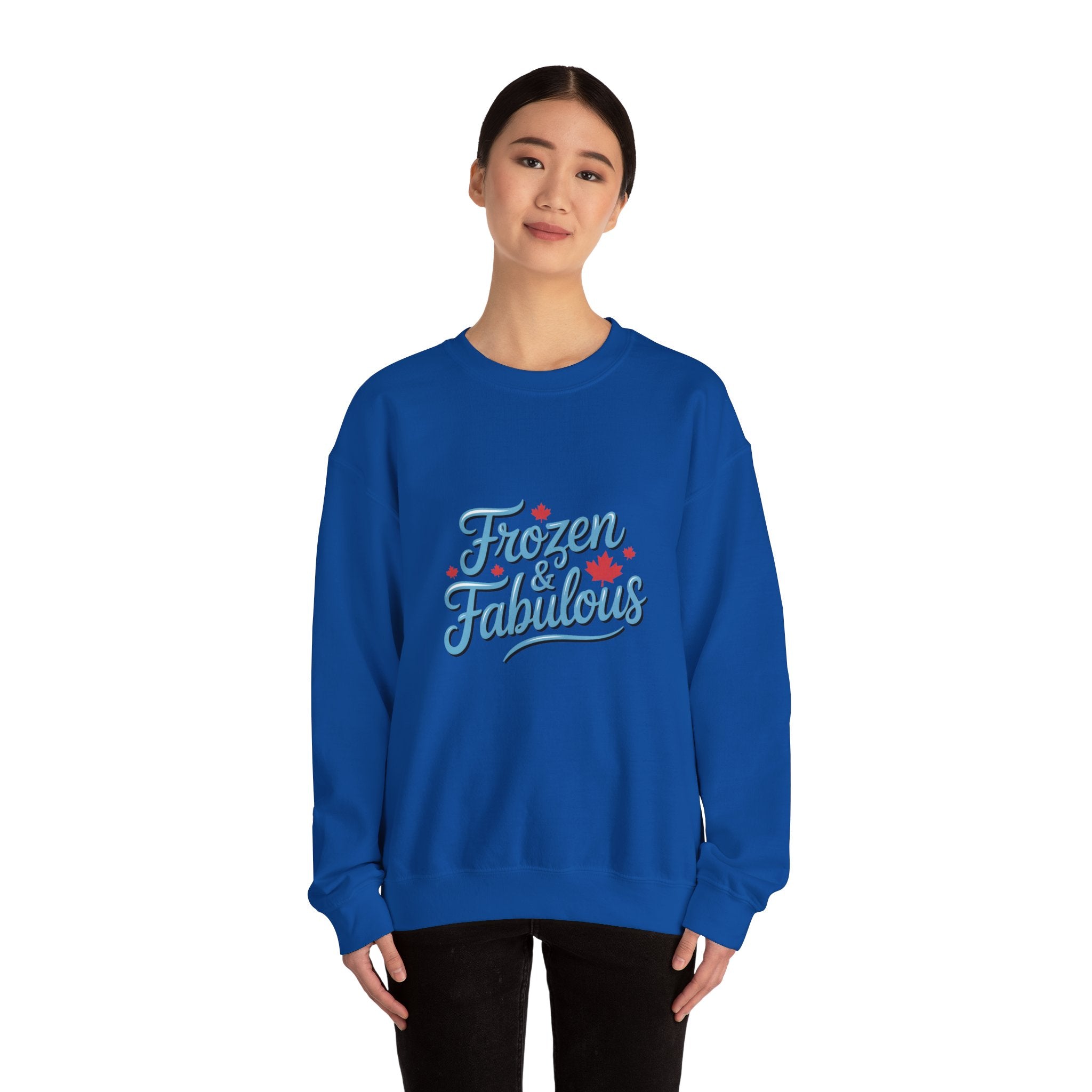 "Frozen & Fabulous" Cozy Winter Crewneck Sweatshirt