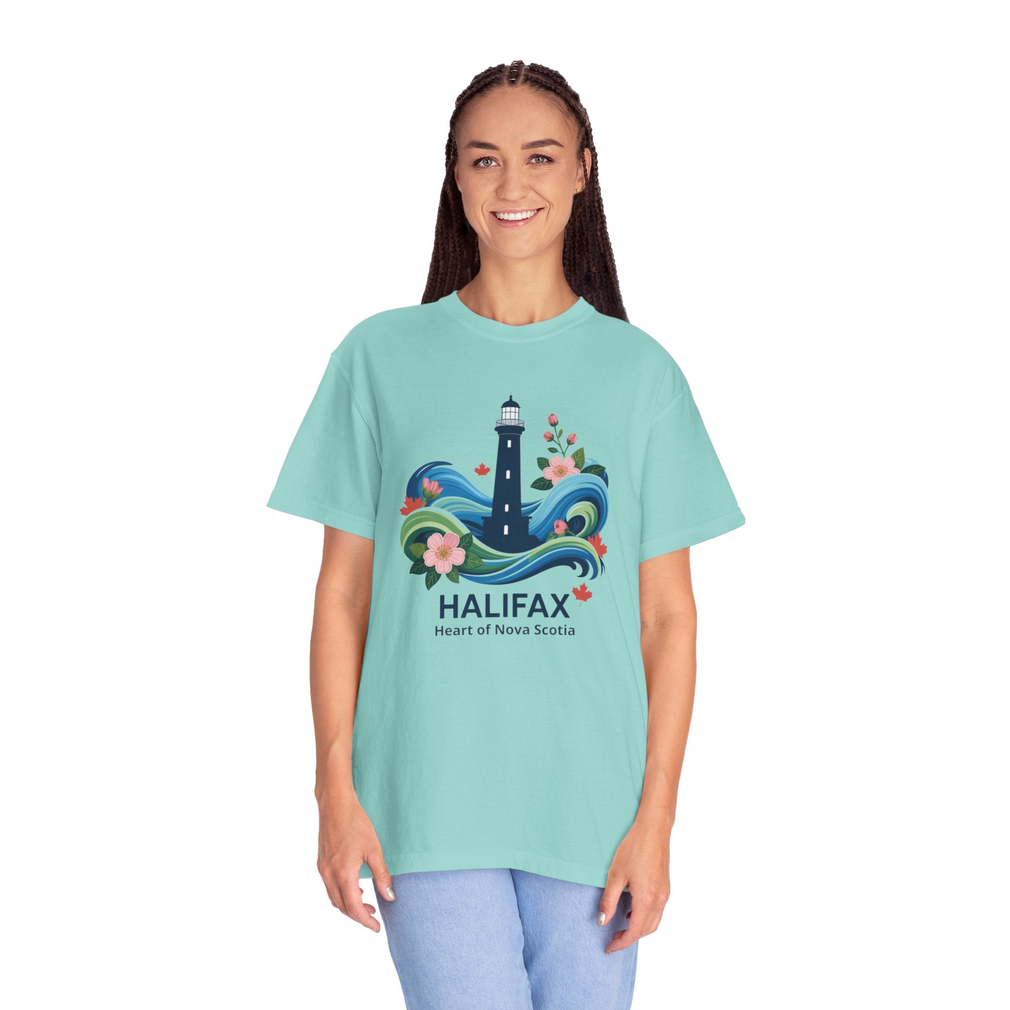 Halifax Lighthouse Graphic T-Shirt — Coastal Nova Scotia Souvenir